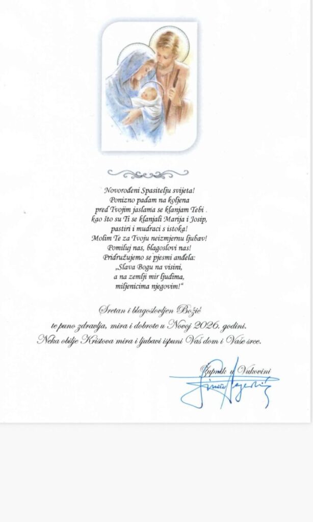 „Slava Bogu na visini“ – božićna čestitka župnika vjernicima